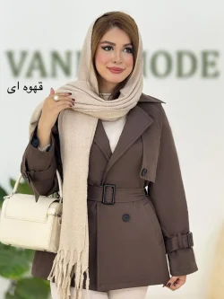 بارانی دکمه نما کتان کجراه کد h594