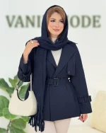 بارانی دکمه نما کتان کجراه کد h594 (6)