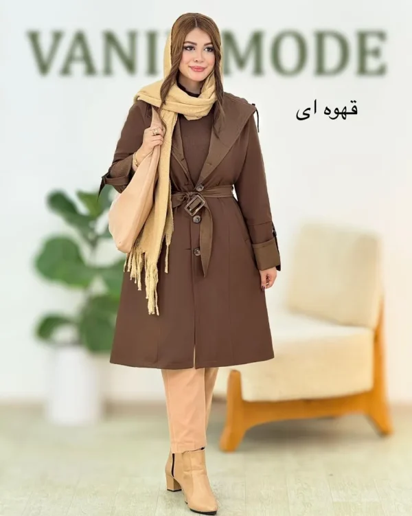 بارانی سانتانا کلاهدار کد H584