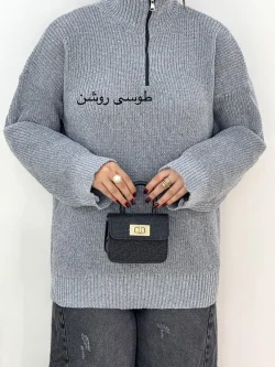 بافت نیم زیپ زنانه کد Hَ544
