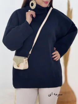 بلوز بافت یقه اسکی زنانه کد h674