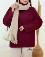 بلوز بافت یقه اسکی زنانه کد h674_2