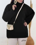 بلوز بافت یقه اسکی زنانه کد h674_3