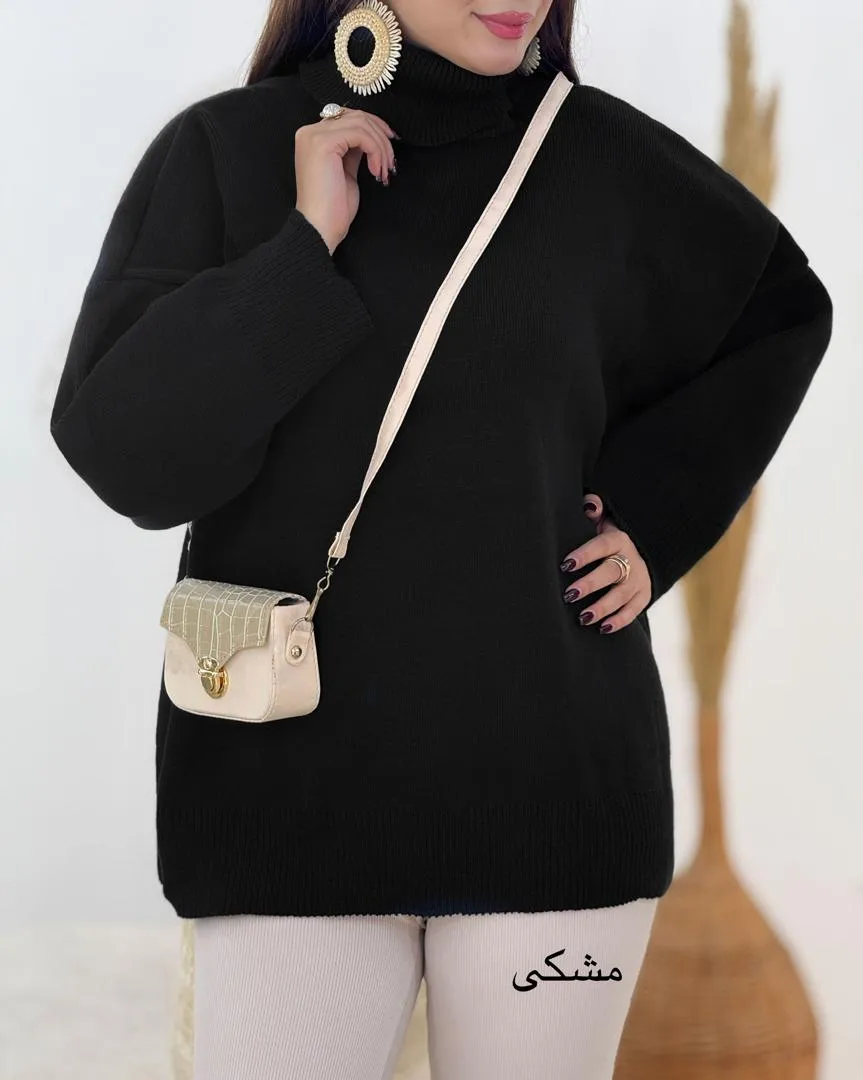 بلوز بافت یقه اسکی زنانه کد h674_3 بلوز بافت یقه اسکی زنانه کد h674