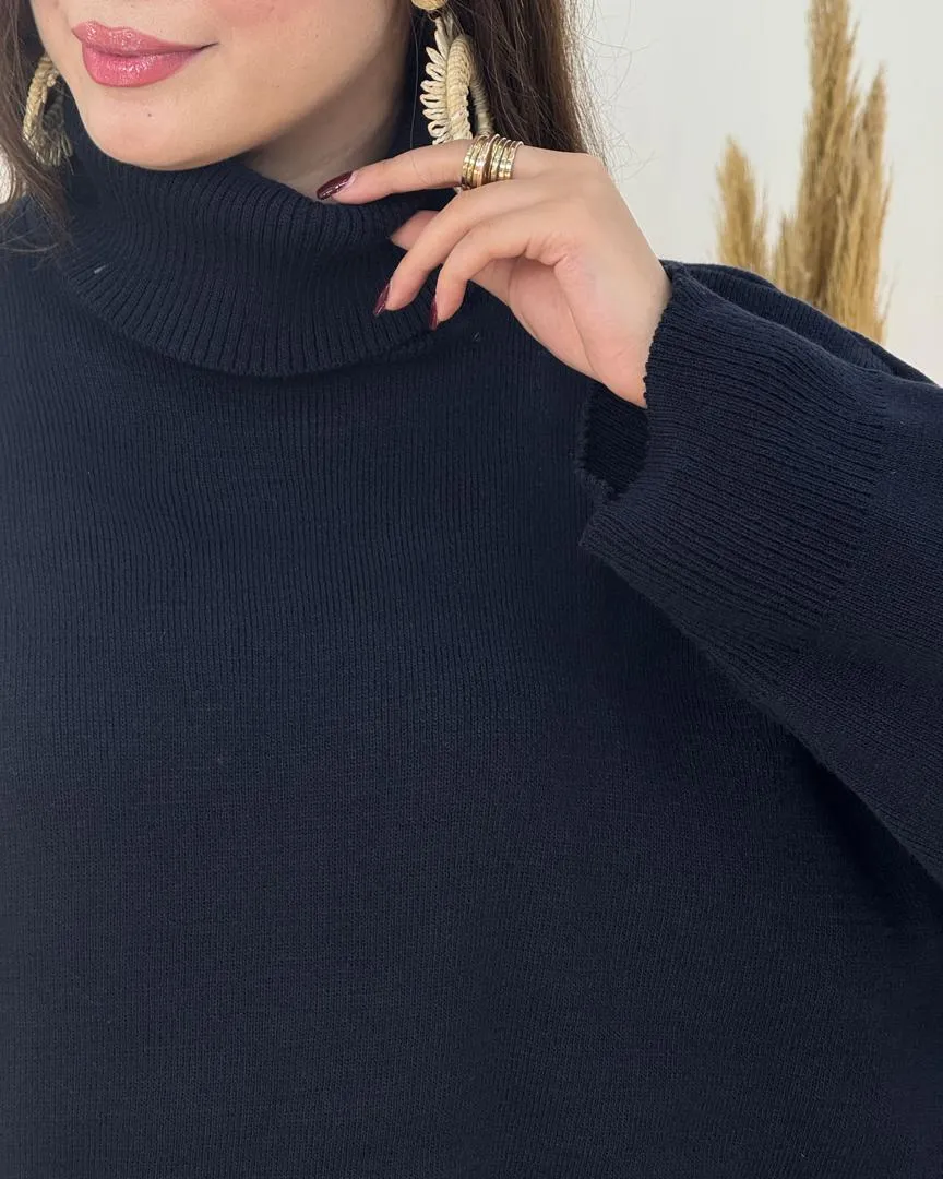 بلوز بافت یقه اسکی زنانه کد h674_4 بلوز بافت یقه اسکی زنانه کد h674