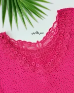 بلوز دو تیکه و شلوار پیلی دار کد h679_2