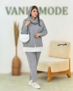 بلوز دو تیکه و شلوار پیلی دار کد h679_3