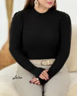 بلوز سرشانه چین دار کد h550_2