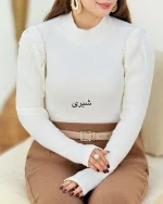 بلوز سرشانه چین دار کد h550_3