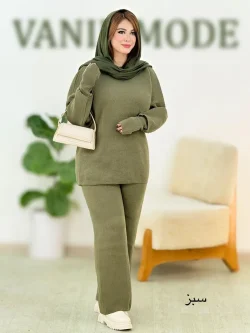 بلوز شلوار بافت فینگر دار زنانه کد H624