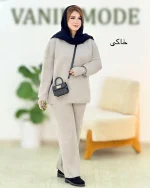 بلوز شلوار بافت فینگر دار زنانه کد H624_4