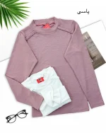 بلوز فانریپ یقه گرد کد h406 (2)