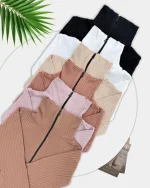 بلوز یقه اسکی جلو زیپ کد h631_3