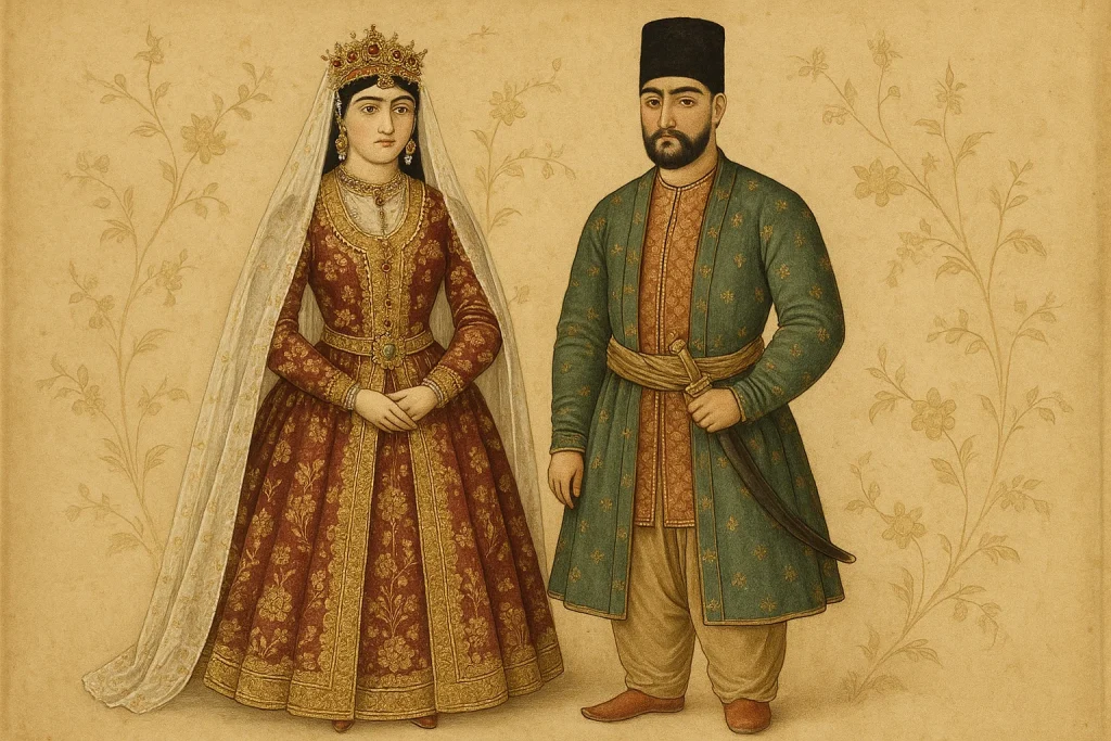 تاریخچه لباس عروس در ایران
