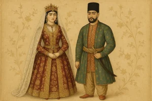 تاریخچه لباس عروس در ایران