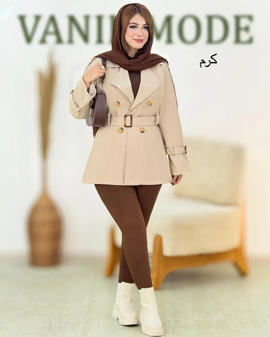 ترنج کت 4 دکمه آستین بنددار کد h672_1 ترنج کت 4 دکمه آستین بنددار کد h672