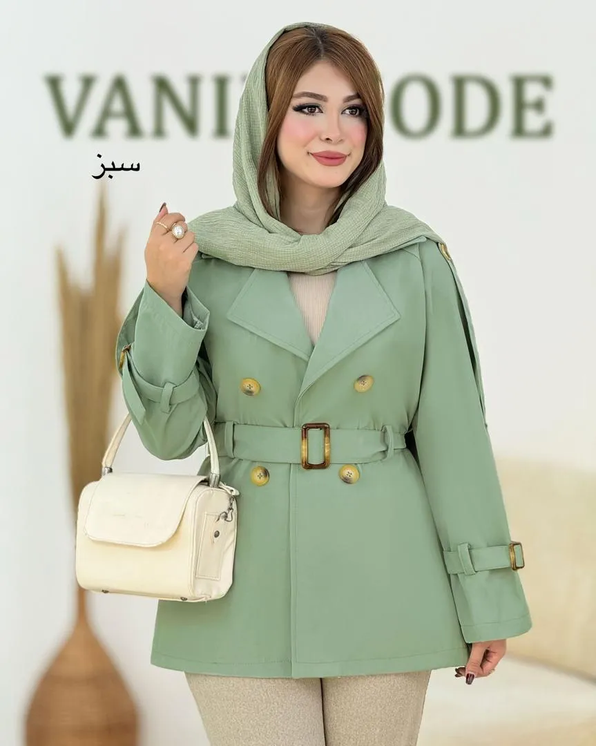 ترنج کت 4 دکمه آستین بنددار کد h672_6 ترنج کت 4 دکمه آستین بنددار کد h672