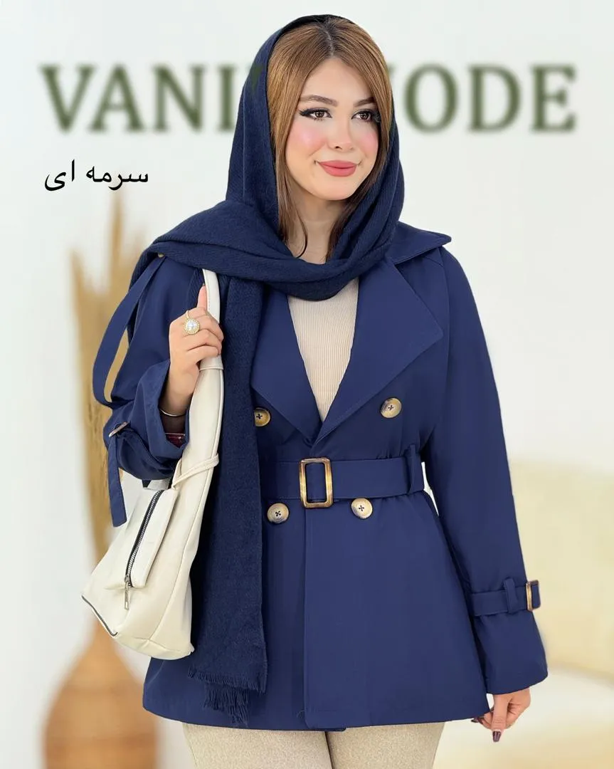 ترنج کت 4 دکمه آستین بنددار کد h672_8 ترنج کت 4 دکمه آستین بنددار کد h672