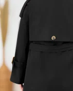 ترنج کت والان دار یقه انگلیسی کد h673_1