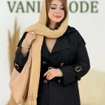 ترنج کت والان دار یقه انگلیسی کد h673