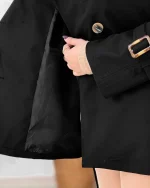 ترنج کت والان دار یقه انگلیسی کد h673_4