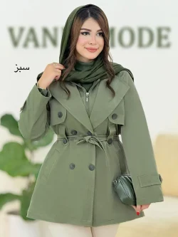 ترنچ کت آستر دار مموری کد h444