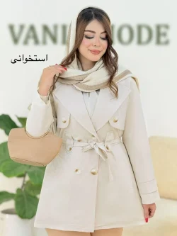 ترنچ کت آستر دار مموری کد h444
