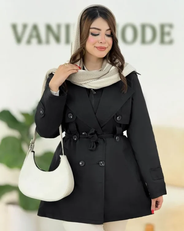 ترنچ کت آستر دار مموری کد h444