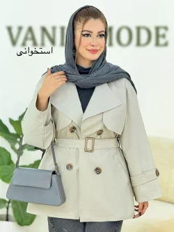 ترنچ کت آستر دار کد h439
