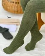 جوراب بافت گندمی بلند کد H651_1