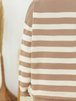 ست بلوز راه راه و دامن چاکدار کد h662