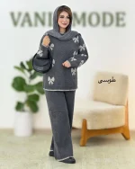 ست بلوز شلوار بافت طرح پاپیون کد h623 (3)