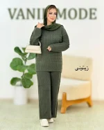ست بلوز شلوار بغل چاکدار بافت کد h533 (10)
