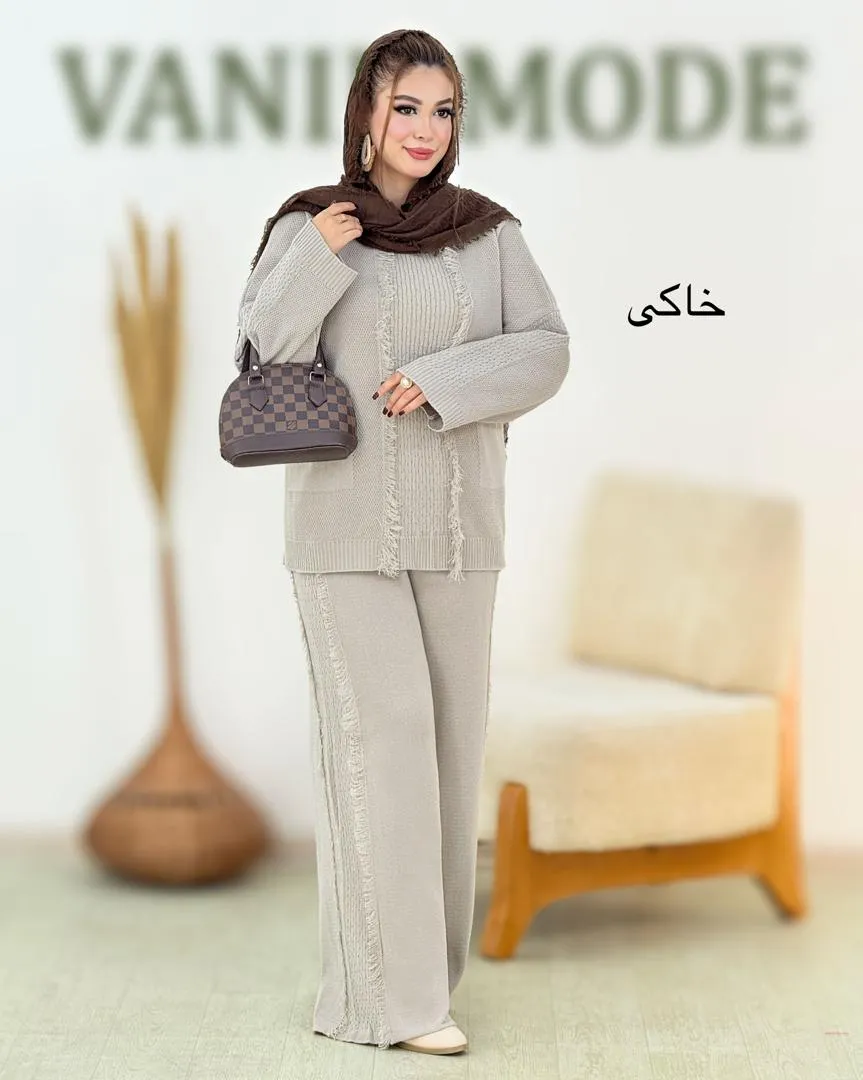 ست بلوز شلوار جلو ریش دار کد h649_1 ست بلوز شلوار جلو ریش دار کد h649