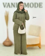 ست بلوز شلوار جلو ریش دار کد h649_3