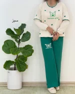 ست بلوز شلوار طرح پروانه کد H552 (9)