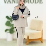 ست بلوز شلوار یقه گرد مثلثی کد h460