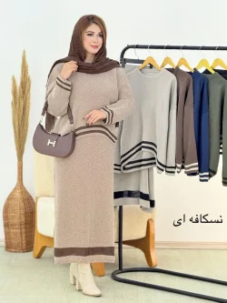 ست بلوز هلالی ودامن کمر کش کد h660