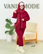 ست دورس شلوار جلو زیپ دار کد h583 (3)