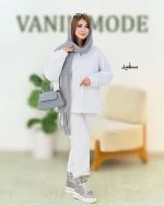 ست دورس شلوار جلو زیپ دار کد h583 (7)