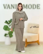 ست سویشرت شلوار فلامنت کیفدار کد h620