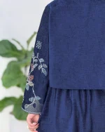 ست کت گلدوزی و دامن پیلی دار کد h676 1