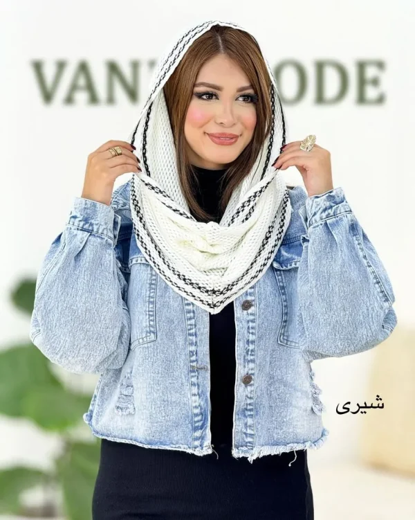 شال رینگی دورنگ کد H585