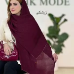 شال پلیسه منگوله دار دورلمه کد g500