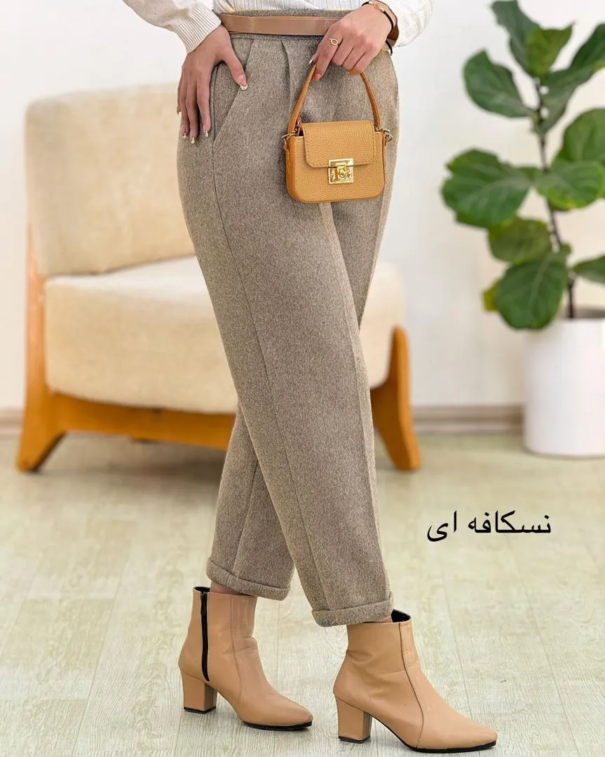 شلوار فوتر مام استایل جیب دار کد h553_4 شلوار فوتر مام استایل جیب دار کد h553