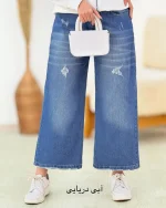 شلوار واید لگ پایین ریش کد h639_2
