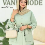 مانتو آستین گت دار کد h378