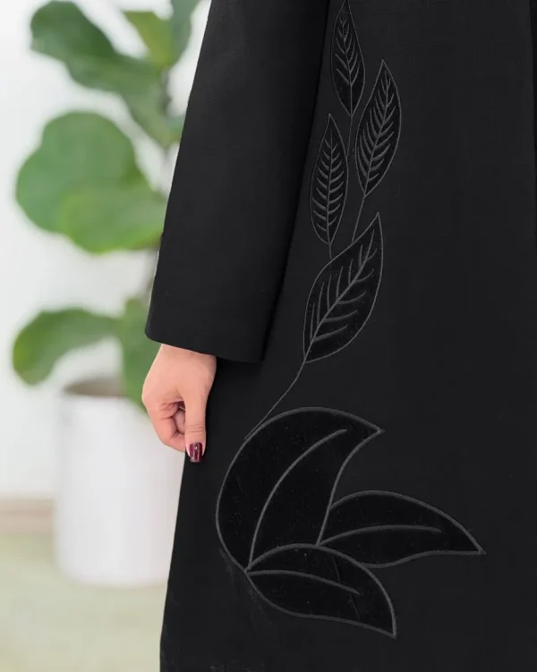 مانتو سوپر شانتون جت بلک کد h556