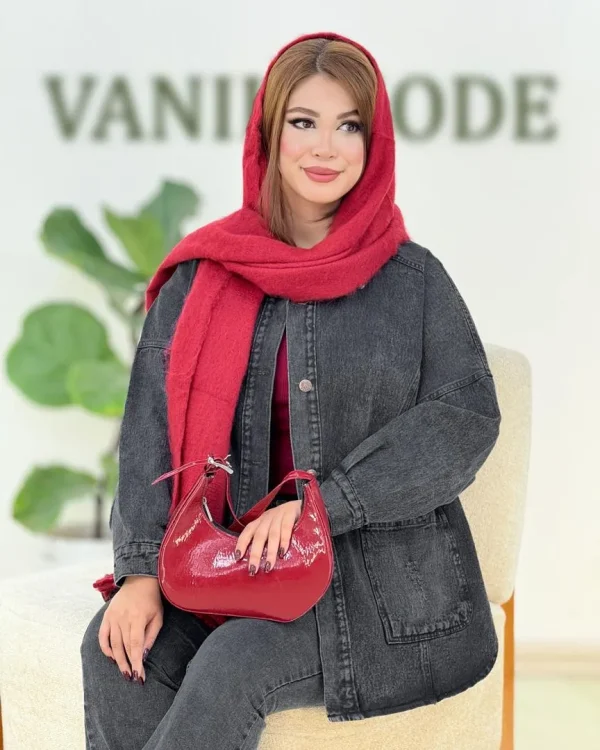 مانتو هلال دار قواره آزاد کد h537