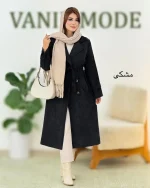 مانتو یقه انگلیسی کبریتی بند دار کد h485 (10)